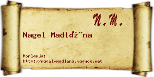 Nagel Madléna névjegykártya